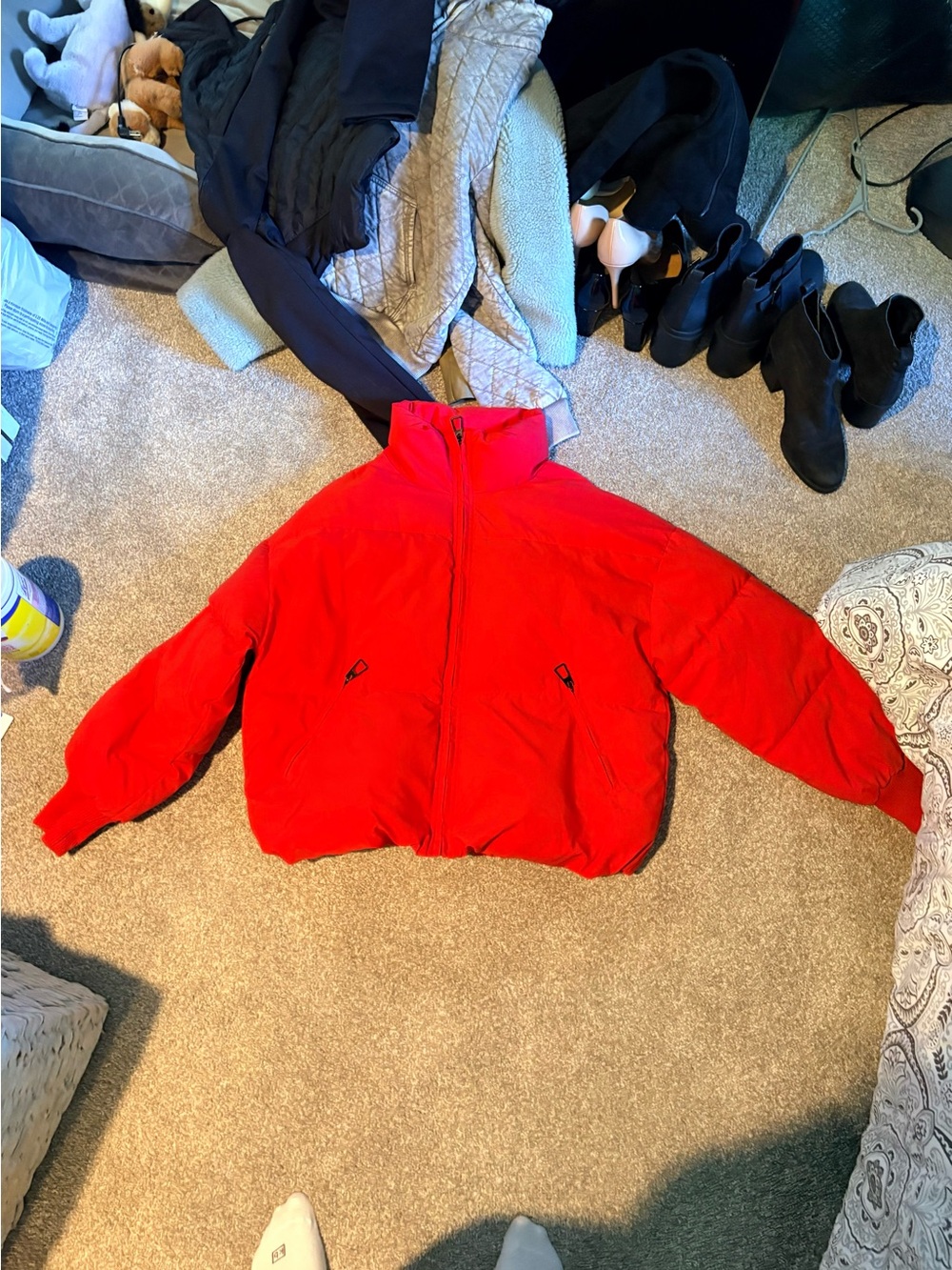 Red Puffer Jacket